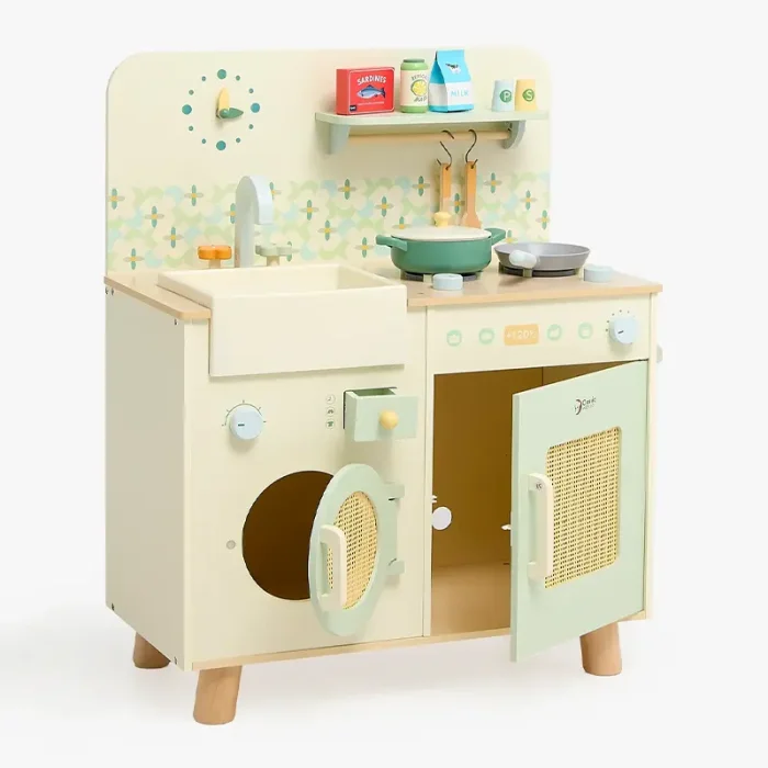 آشپزخانه کودک چوبی کلاسیک ورلد Natural Kitchen classic world کد 50641