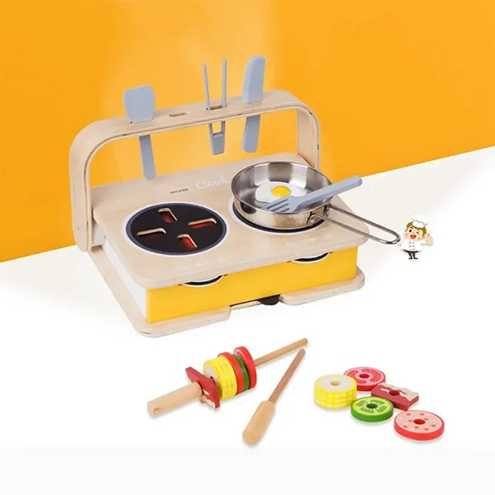 اجاق گاز رومیزی چوبی کلاسیک ورلد Classic World Tabletop Kitchen کد 53863
