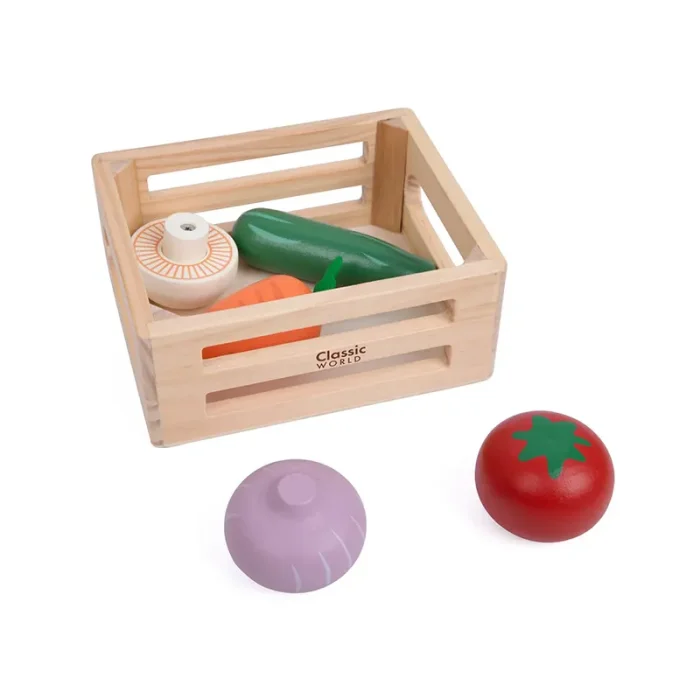 سبد سبزیجات چوبی کلاسیک ورلد Vegetable Basket Classic World کد 50642