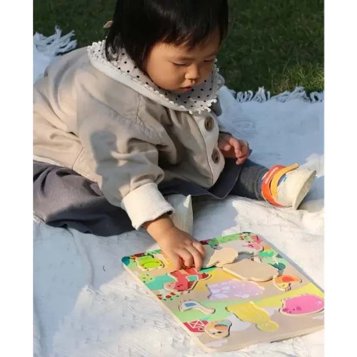 پازل چوبی مزرعه حیوانات کلاسیک ورد Classic World Farm Puzzle  کد 40070