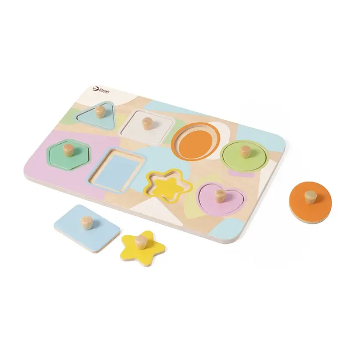 پازل چوبی هندسه کلاسیک ورد Classic World Geometry Puzzle کد 40063
