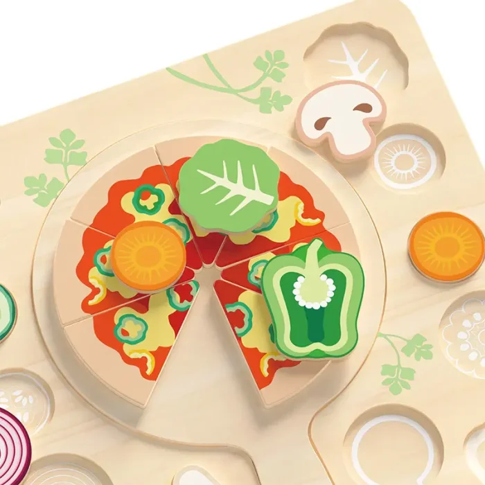 پازل چوبی جاگذاری پیتزا Classic World Pizza Puzzle کد 40066