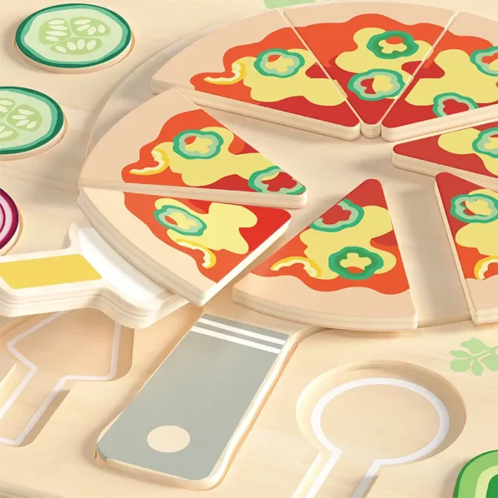 پازل چوبی جاگذاری پیتزا Classic World Pizza Puzzle کد 40066