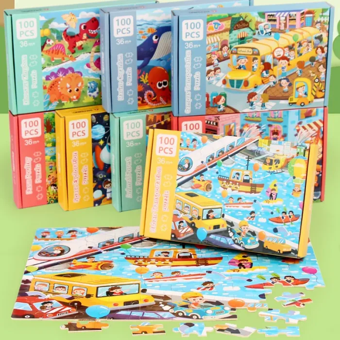 پازل 100 تکه مدل حیوانات جنگل کد 363850