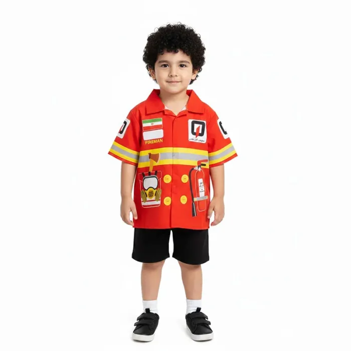 لباس مشاغل کودک آتش نشان کد P/678091/D