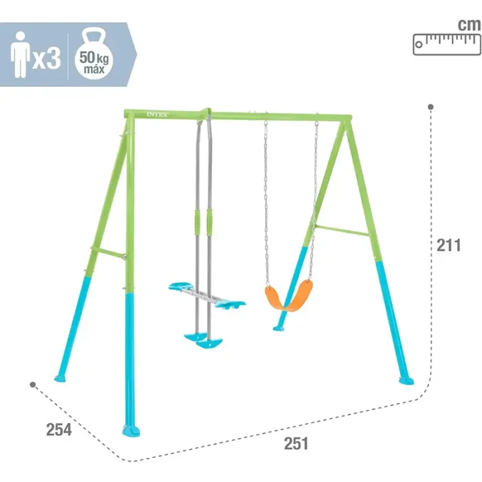 تاب کودک اینتکس پایه فلزی Intex Swing کد 44113