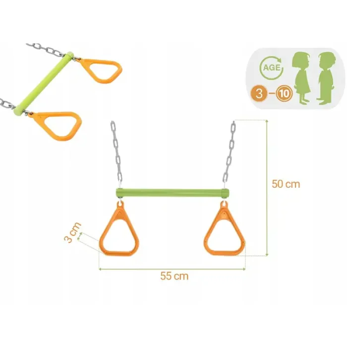 تاب کودک الاکلنگی اینتکس پایه فلزی Intex Swing کد 44120
