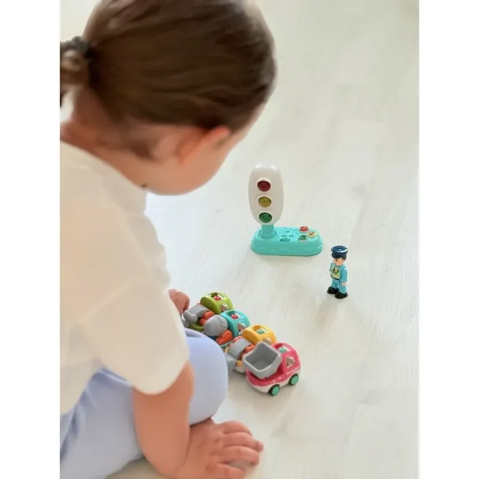 اسباب بازی آموزشی چراغ راهنمایی و ماشین ساخت و ساز کد 85533H
