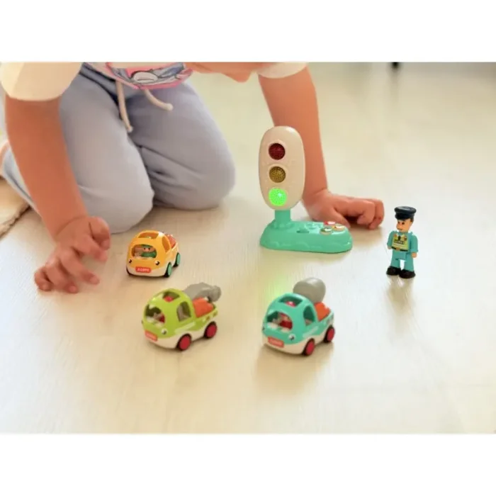 اسباب بازی آموزشی چراغ راهنمایی و ماشین ساخت و ساز کد 85533H