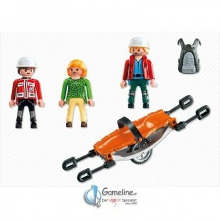 mountain rescuers with stretcherكد 5230