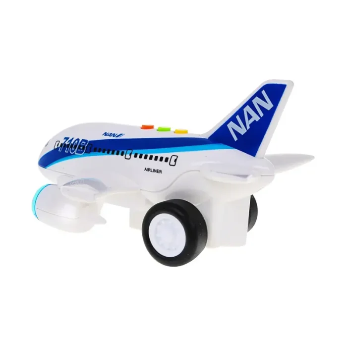 هواپیما اسباب بازی موزیکال رنگ آبی کد WY710B