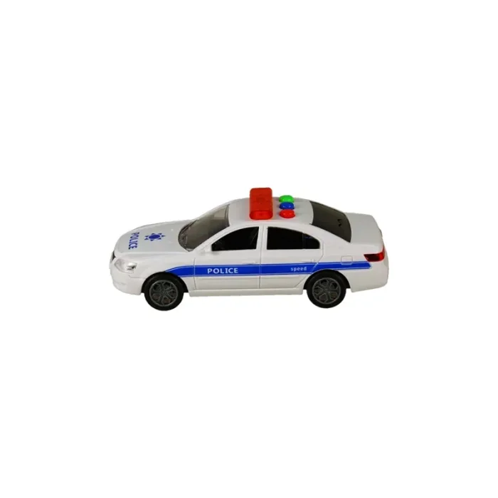 ماشین پلیس قدرتی موزیکال رنگ سفید کد RJ039