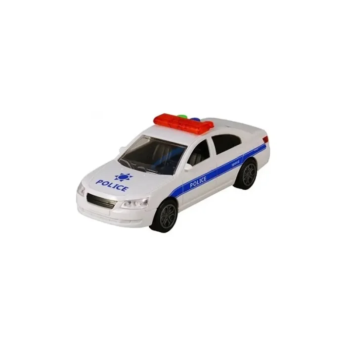 ماشین پلیس قدرتی موزیکال رنگ سفید کد RJ039