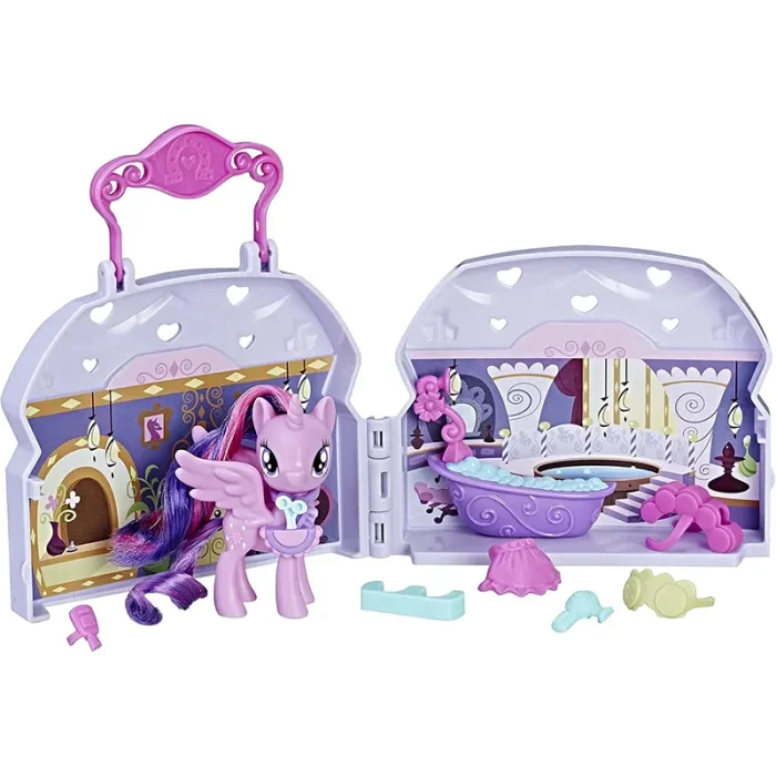 عروسک اسب پونی به همراه خانه اسپا TWILIGHT SPARKLE کد B3604