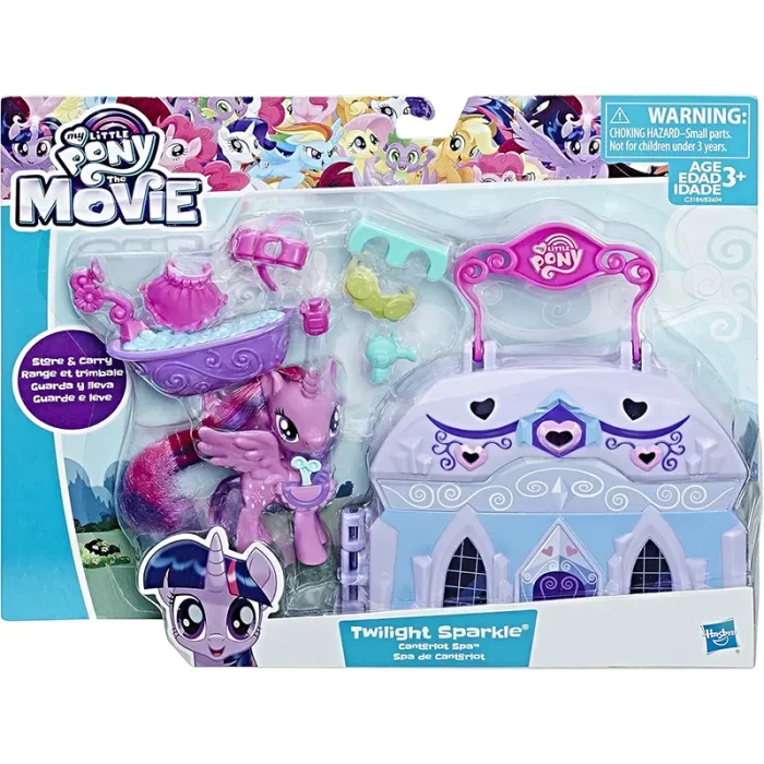 عروسک اسب پونی به همراه خانه اسپا TWILIGHT SPARKLE کد B3604