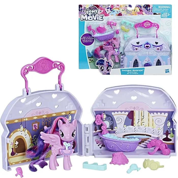 عروسک اسب پونی به همراه خانه اسپا TWILIGHT SPARKLE کد B3604