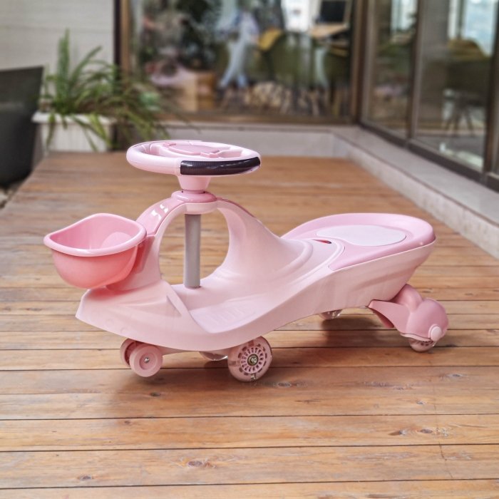 پلاسماکار چرخ ژله ای موزیکال صورتی کد P/MT111/A