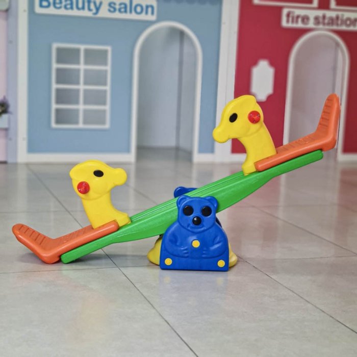 الاکلنگ تعادلی زرافه رنگ سبز نارنجی کد P/3988991/F