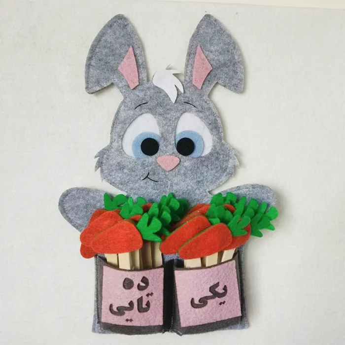 جدول یکان و دهگان دستکشی آموزش ریاضی نمدی کد 7267946