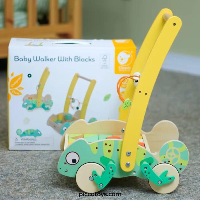 واکر کودک و بلوک چوبی 28 تکه کلاسیک ورلد Baby Walker With Blocks Classic World کد 10536