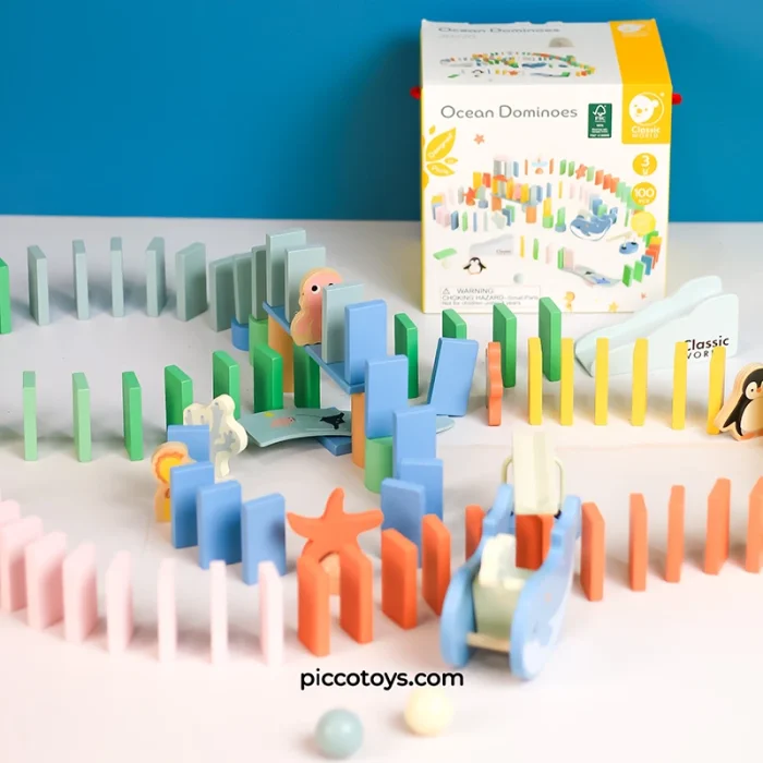 دومینو اقیانوس چوبی کلاسیک ورلد Classic World Ocean Dominoes مدل 20220