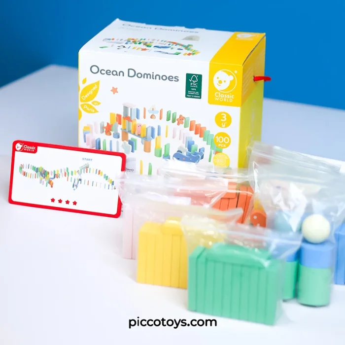 دومینو اقیانوس چوبی کلاسیک ورلد Classic World Ocean Dominoes مدل 20220