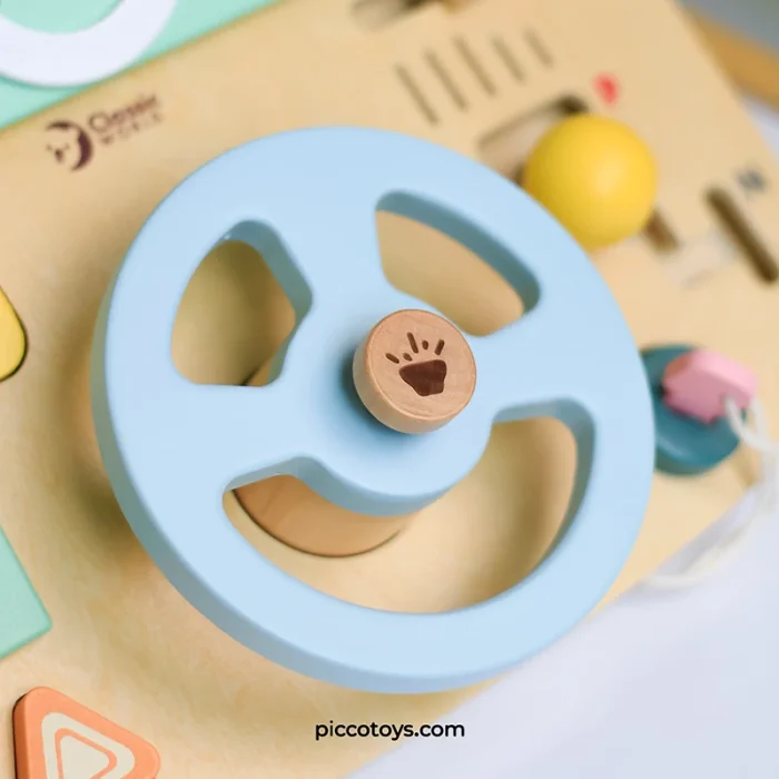بیزی برد آموزش رانندگی چوبی کلاسیک ورلد Classic World Steering Wheel کد 20259
