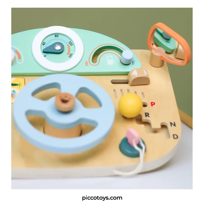 بیزی برد آموزش رانندگی چوبی کلاسیک ورلد Classic World Steering Wheel کد 20259
