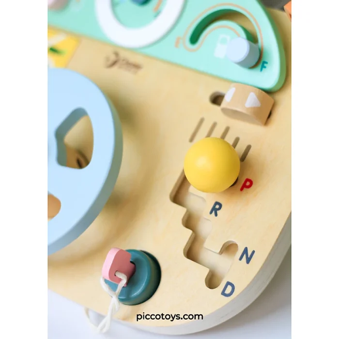بیزی برد آموزش رانندگی چوبی کلاسیک ورلد Classic World Steering Wheel کد 20259