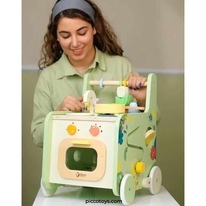 واکر آشپزخانه چوبی کودک کلاسیک ورلد Classic World Kitchen Walker کد 10521