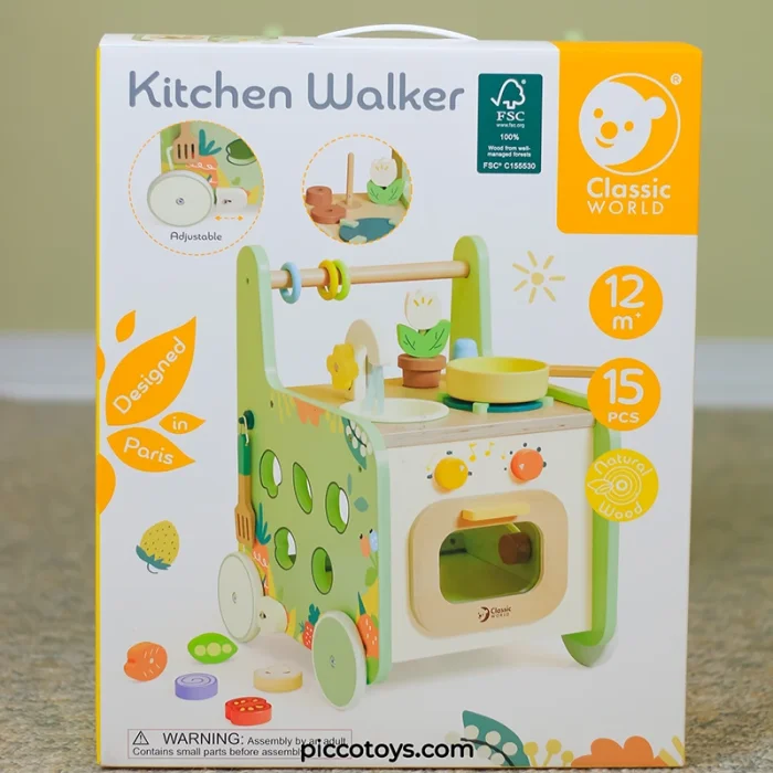 واکر آشپزخانه چوبی کودک کلاسیک ورلد Classic World Kitchen Walker کد 10521
