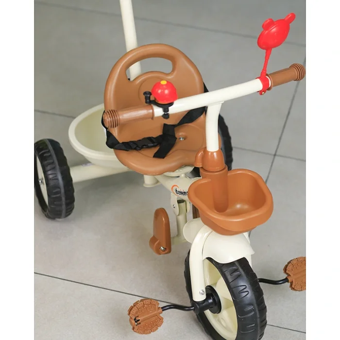 سه چرخه کودک رنگ کرم قهوه ای  کد P/BC7026415/C