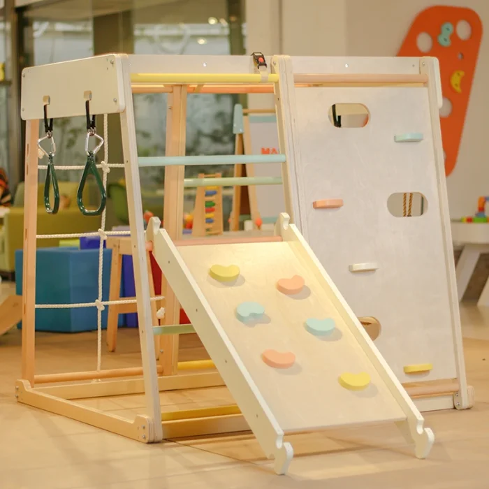 مجموعه بازی جیم فریم چوبی کلاسیک ورلد classic world Children Climbing Gym Set کد 60012
