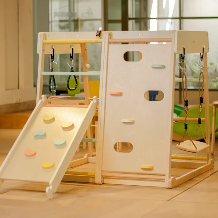 مجموعه بازی جیم فریم چوبی کلاسیک ورلد classic world Children Climbing Gym Set کد 60012