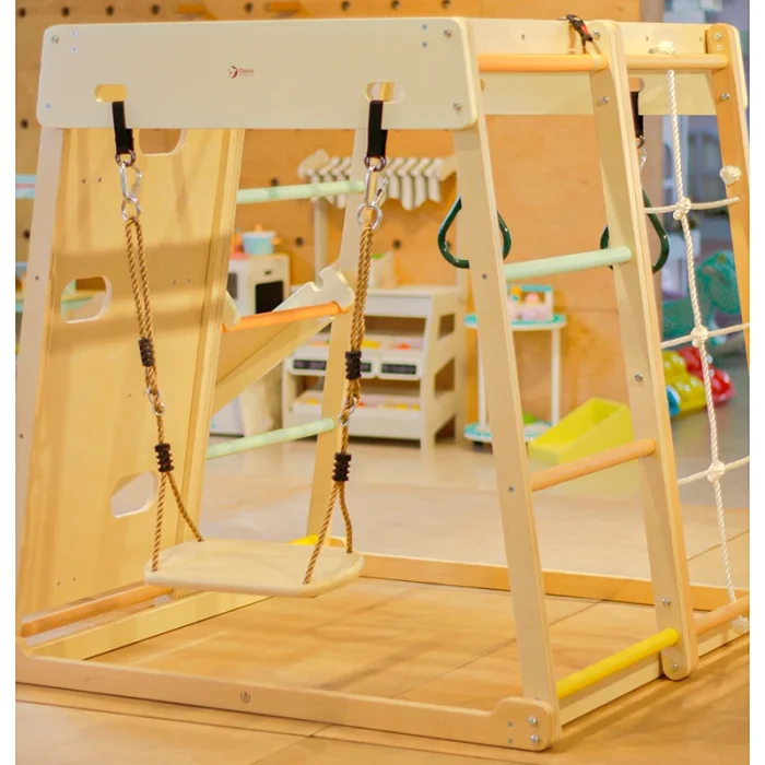 مجموعه بازی جیم فریم چوبی کلاسیک ورلد classic world Children Climbing Gym Set کد 60012