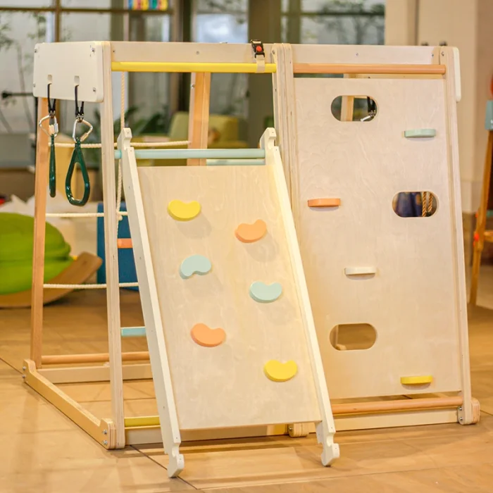 مجموعه بازی جیم فریم چوبی کلاسیک ورلد classic world Children Climbing Gym Set کد 60012
