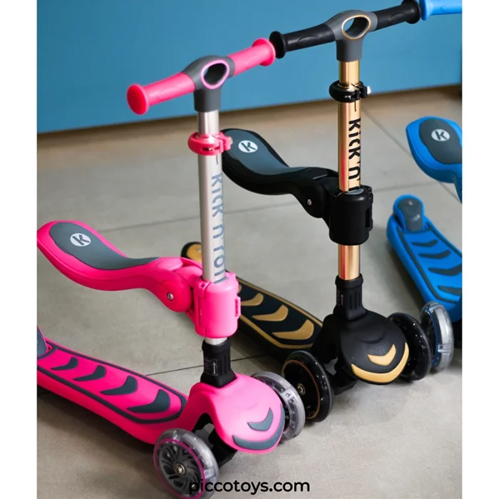 اسکوتر کودک تاشو کیک اند رول Kick and roll Scooter رنگ سبز کد P/S62in1/SA