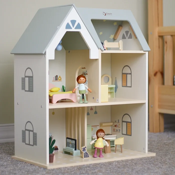 خانه عروسک چوبی کلاسیک ورلد Cozy Cottage Classic World کد  50638