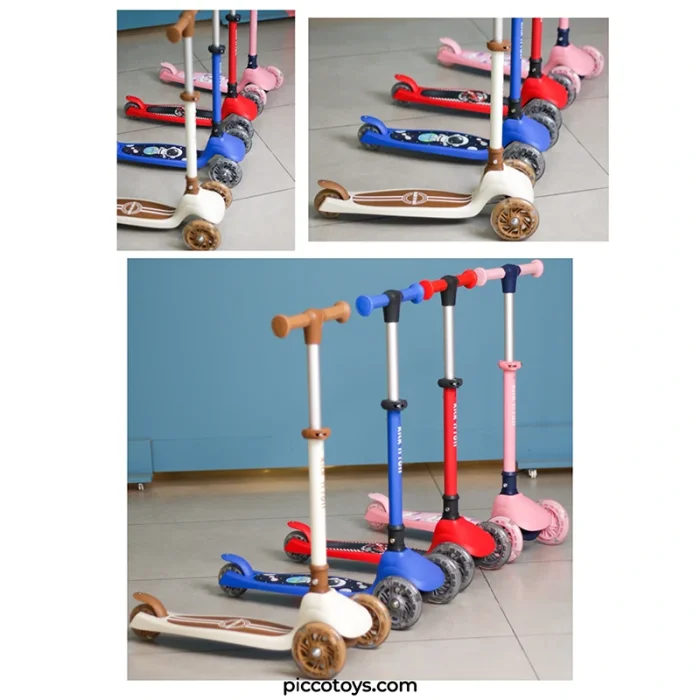 اسکوتر کودک تاشو کیک اند رول Kick and roll Scooter رنگ آبی کد P/K4/AB