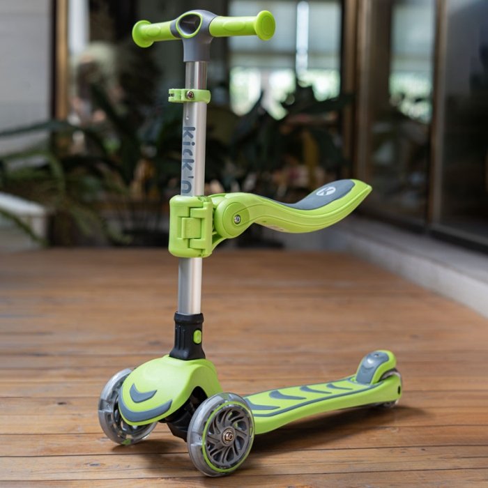 اسکوتر کودک تاشو کیک اند رول Kick and roll Scooter رنگ سبز کد P/S62in1/SA