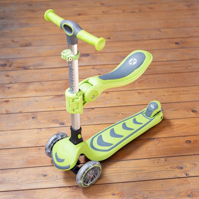 اسکوتر کودک تاشو کیک اند رول Kick and roll Scooter رنگ سبز کد P/S62in1/SA