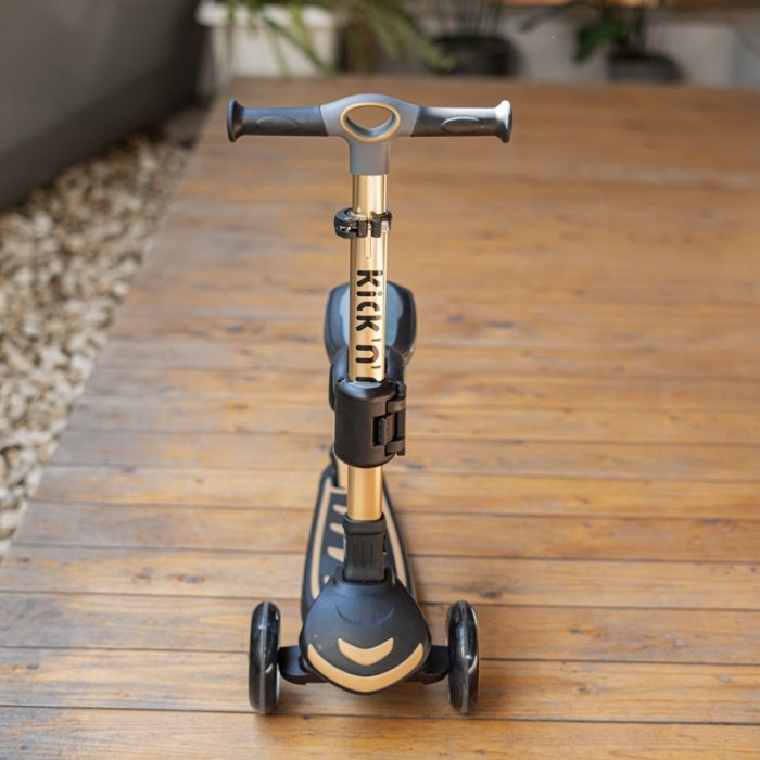 اسکوتر کودک 2 در 1 کیک اند رول Kick and roll Scooter رنگ مشکی کد P/S62in1/ME