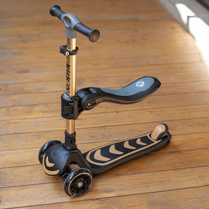 اسکوتر کودک 2 در 1 کیک اند رول Kick and roll Scooter رنگ مشکی کد P/S62in1/ME
