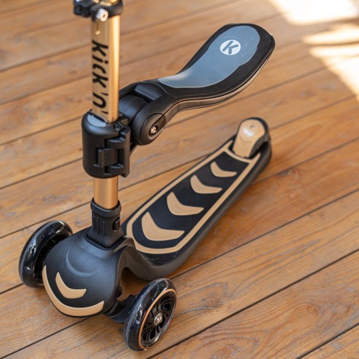 اسکوتر کودک 2 در 1 کیک اند رول Kick and roll Scooter رنگ مشکی کد P/S62in1/ME