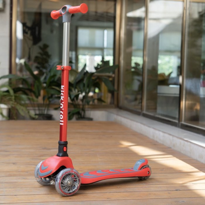 اسکوتر کودک تاشو کیک اند رول Kick and roll Scooter رنگ قرمز کد P/S6/GH