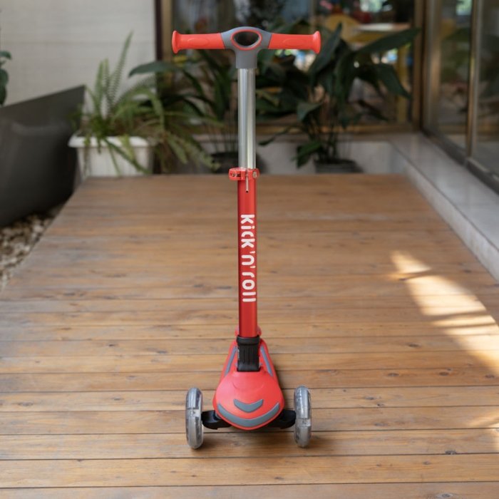 اسکوتر کودک تاشو کیک اند رول Kick and roll Scooter رنگ قرمز کد P/S6/GH