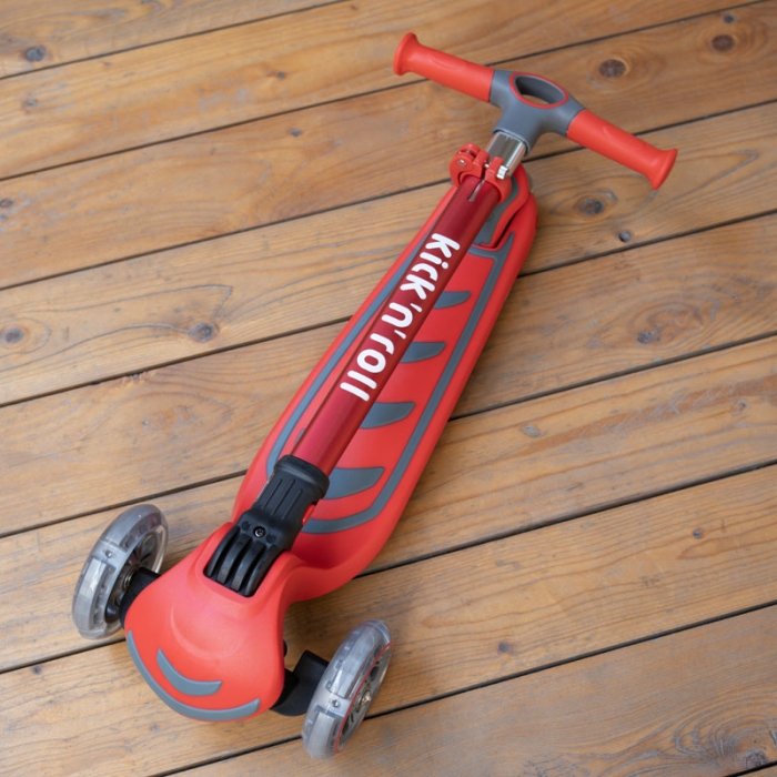 اسکوتر کودک تاشو کیک اند رول Kick and roll Scooter رنگ قرمز کد P/S6/GH