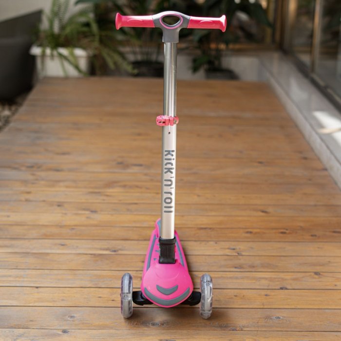 اسکوتر کودک 2 در 1 کیک اند رول Kick and roll Scooter رنگ صورتی کد P/S6/SU