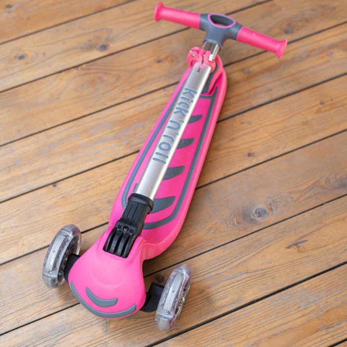 اسکوتر کودک 2 در 1 کیک اند رول Kick and roll Scooter رنگ صورتی کد P/S6/SU