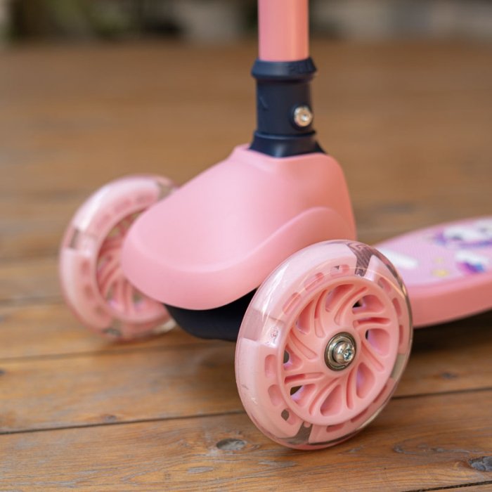 اسکوتر کودک تاشو کیک اند رول Kick and roll Scooter رنگ صورتی کد P/K4/SU